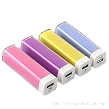 18650 2600mAh Power Banks, Hot Sales, Lipstick type, Samsung cell, OEM Gift